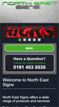Mobile Screenshot of northeastsigns.co.uk
